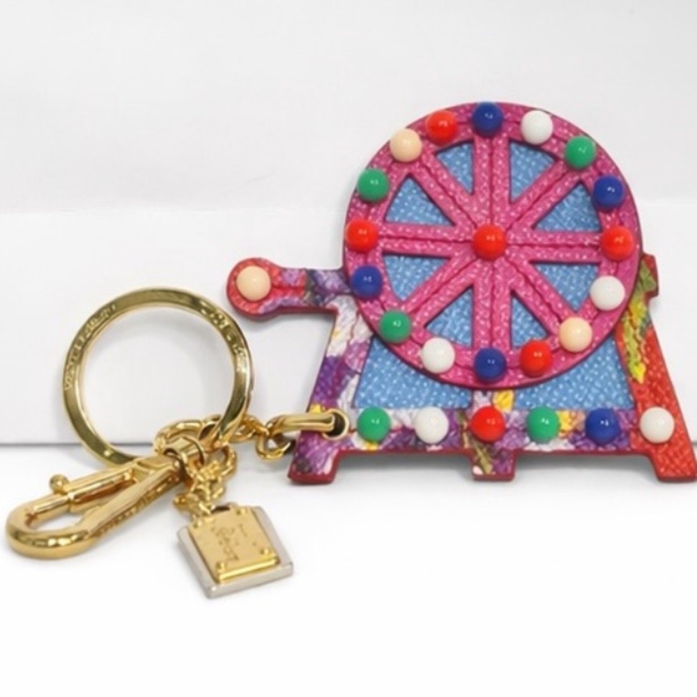 Dolce & Gabbana Pink Multicolor Ferris Wheel Keychain